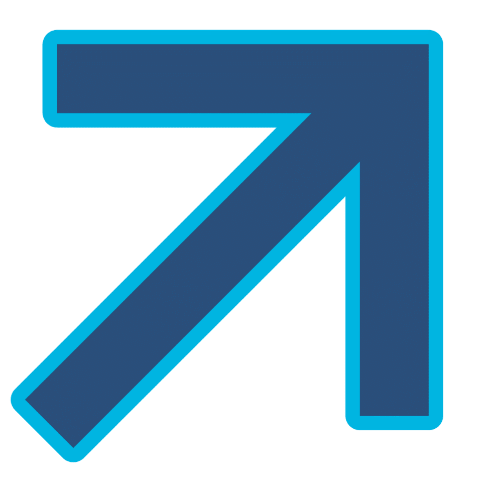 blue arrow upwards