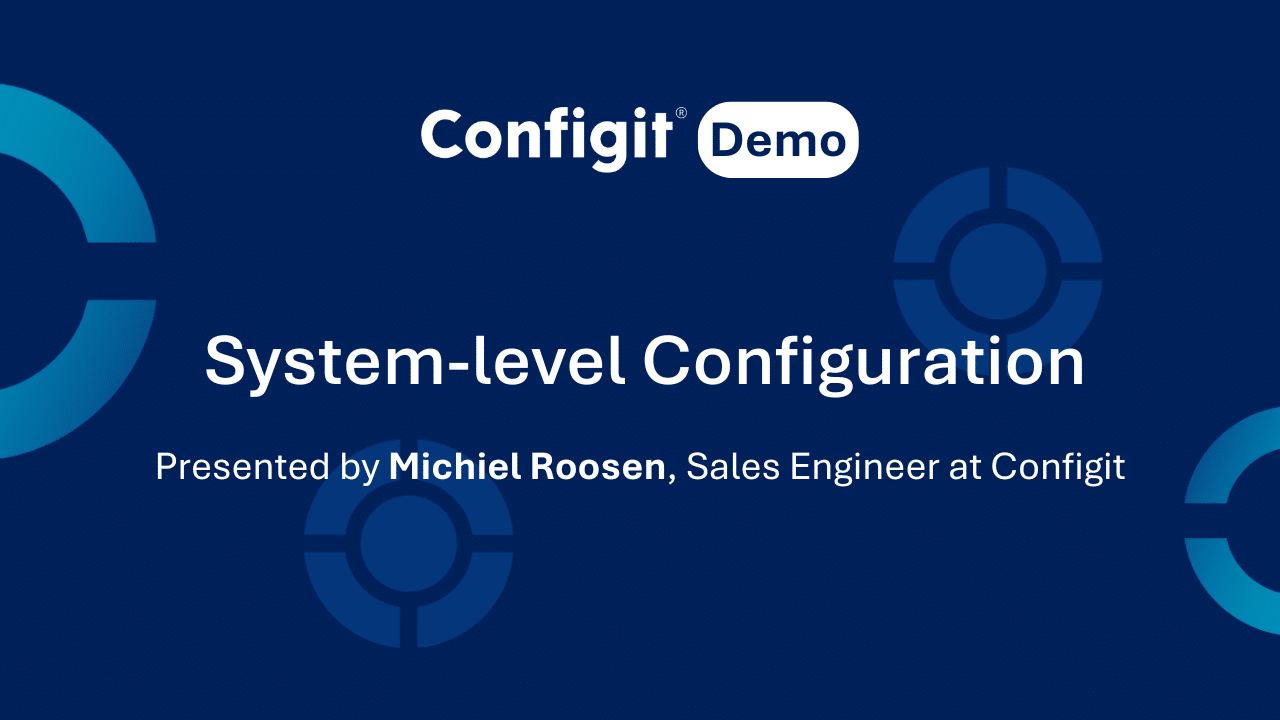 Configit demo thumbnail_System level Configuration Michiel R